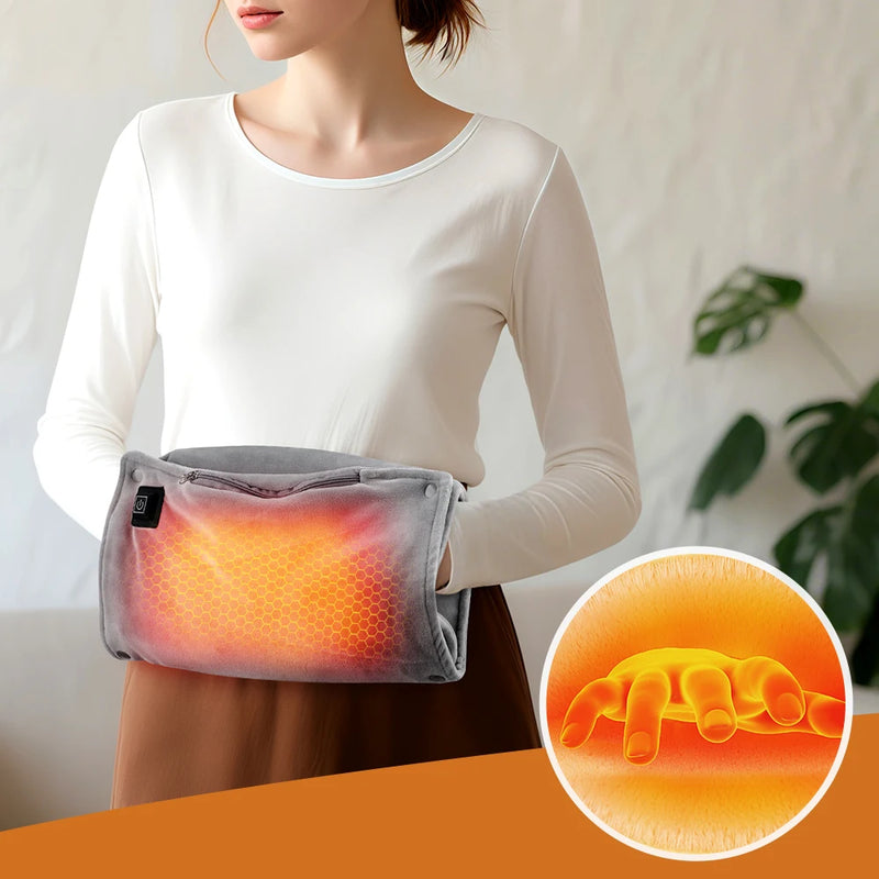 Electric Heating Foot Pad Washable Feet Warmer Household Soft Plush Thermal Heating Blanket Foot Warming Mat Home Office Bedroom