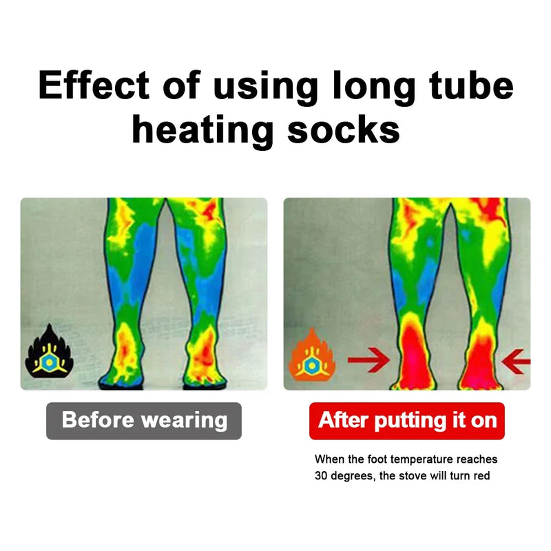 Electric Heating Socks Without battery 3 Level Temperature Winter Heating Socks Cold-Proof Winter Warm Thermal Socks for Cycling