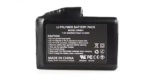 7.4 V, 2200 MAH Rechargeable Lithium Polymer Battery for Heated Gloves Socks Heated Jackets Vest Motorcycle Gloves USB Charger