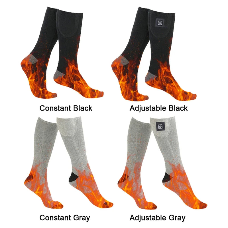 Electric Heating Socks Without battery 3 Level Temperature Winter Heating Socks Cold-Proof Winter Warm Thermal Socks for Cycling