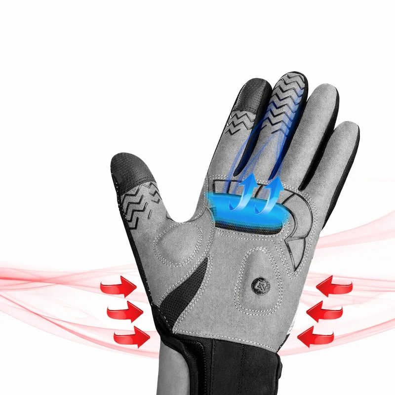 Gants Chauffants USB Vélo Hiver – Tactiles & Coupe-Vent