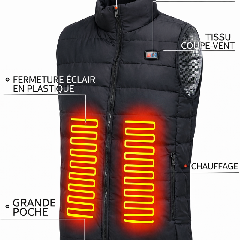 Veste Chauffante 9 Zones – Unisexe