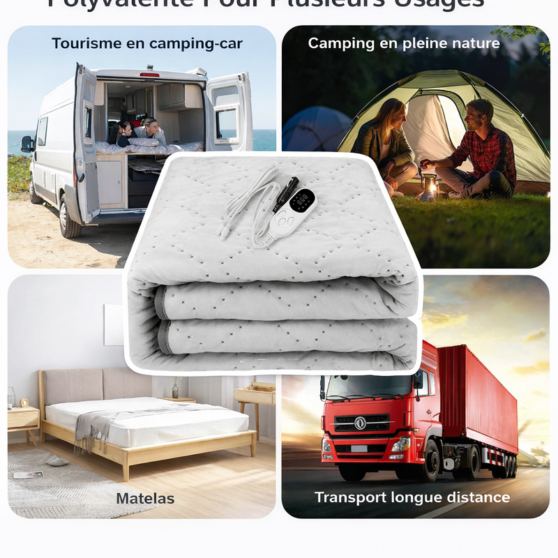 Couverture chauffante électrique 12V