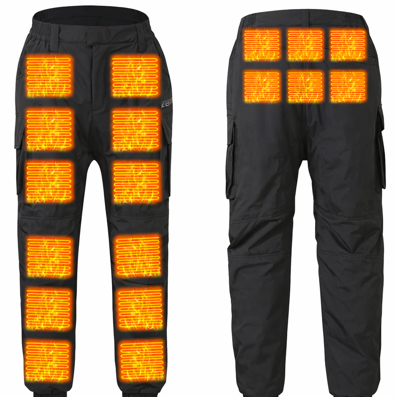Pantalon chauffant USB 18 zones – Homme & Femme – Hiver coupe-vent extérieur