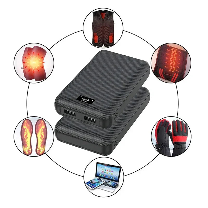Batterie Externe Haute Capacité pour Vêtements Chauffants – 30 000 mAh
