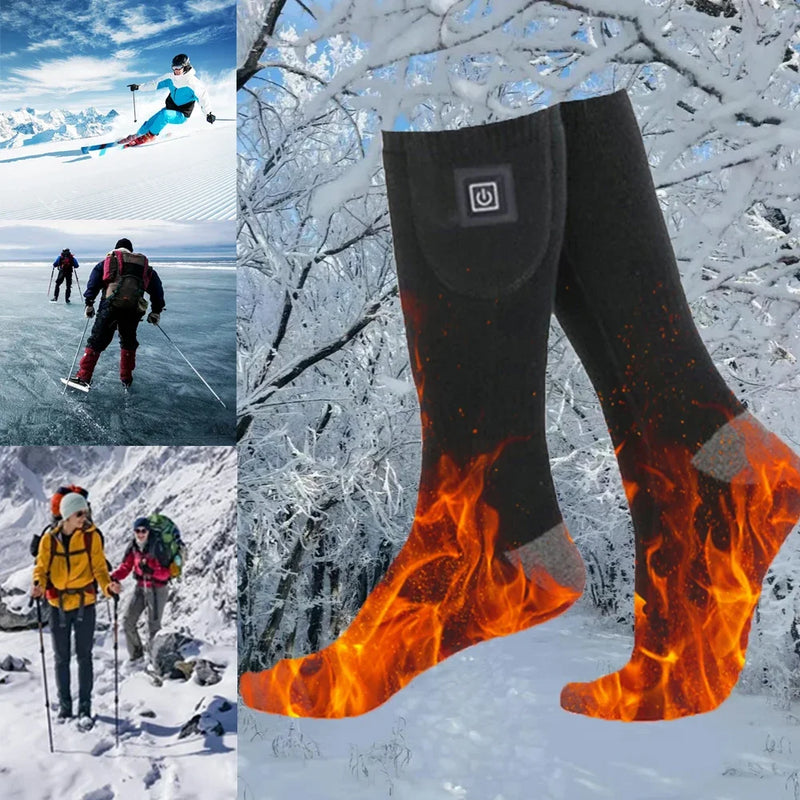 Electric Heating Socks Without battery 3 Level Temperature Winter Heating Socks Cold-Proof Winter Warm Thermal Socks for Cycling