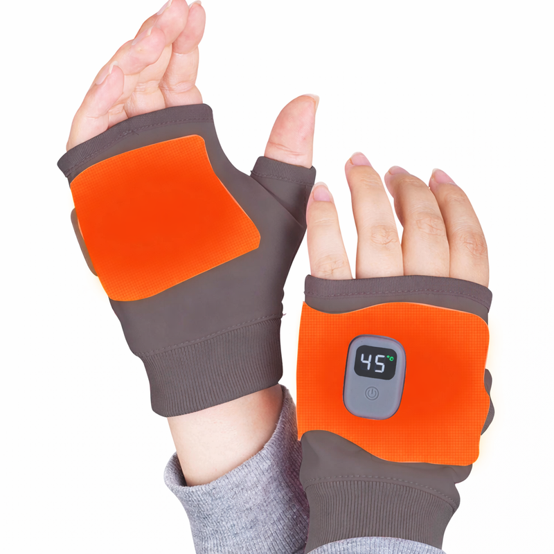 Gants chauffants électriques sans doigts rechargeables USB